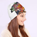 Japanese Dragon And Phoenix Tattoo Print Beanie