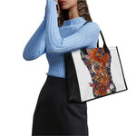 Japanese Dragon And Phoenix Tattoo Print Canvas Tote Bag