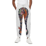 Japanese Dragon And Phoenix Tattoo Print Cotton Pants