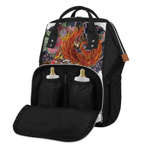 Japanese Dragon And Phoenix Tattoo Print Diaper Bag