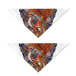 Japanese Dragon And Phoenix Tattoo Print Dog Bandana