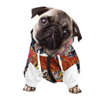 Japanese Dragon And Phoenix Tattoo Print Dog Zip Up Hoodie