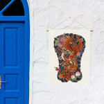 Japanese Dragon And Phoenix Tattoo Print Garden Flag
