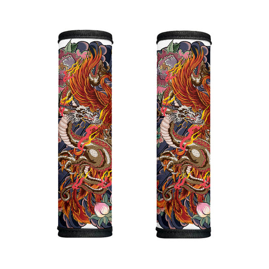 Japanese Dragon And Phoenix Tattoo Print Handle Covers