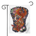 Japanese Dragon And Phoenix Tattoo Print House Flag