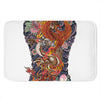 Japanese Dragon And Phoenix Tattoo Print Indoor Door Mat