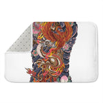 Japanese Dragon And Phoenix Tattoo Print Indoor Door Mat