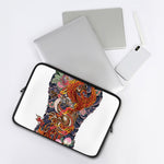 Japanese Dragon And Phoenix Tattoo Print Laptop Sleeve