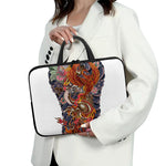 Japanese Dragon And Phoenix Tattoo Print Laptop Sleeve With Handle