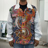 Japanese Dragon And Phoenix Tattoo Print Men's Shirt Jacket