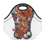 Japanese Dragon And Phoenix Tattoo Print Neoprene Lunch Bag