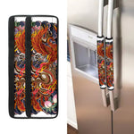 Japanese Dragon And Phoenix Tattoo Print Refrigerator Handle Covers