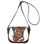 Japanese Dragon And Phoenix Tattoo Print Saddle Bag