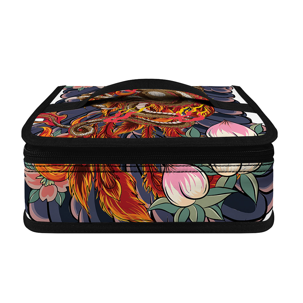 Japanese Dragon And Phoenix Tattoo Print Small Lunch Bag