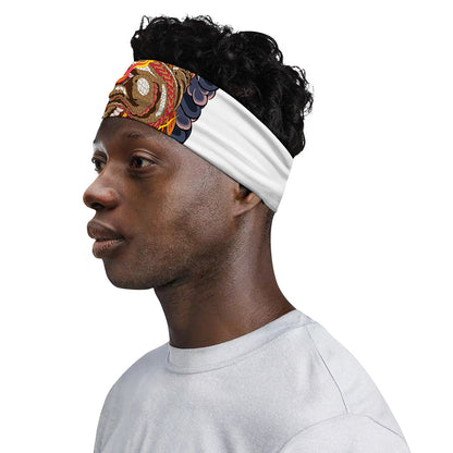 Japanese Dragon And Phoenix Tattoo Print Sports Headband