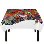 Japanese Dragon And Phoenix Tattoo Print Tablecloth