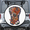 Japanese Dragon And Phoenix Tattoo Print Tire Cover With Camera Hole