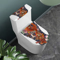 Japanese Dragon And Phoenix Tattoo Print Toilet Lid And Tank Cover Set