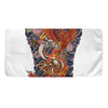 Japanese Dragon And Phoenix Tattoo Print Towel