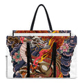 Japanese Dragon And Phoenix Tattoo Print Utility Tote Bag