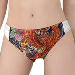 Japanese Dragon And Phoenix Tattoo Print Women's Panties