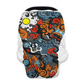 Japanese Elemental Tattoo Print Baby Seat Cover