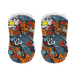 Japanese Elemental Tattoo Print Bar Stool Covers