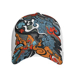 Japanese Elemental Tattoo Print Baseball Cap