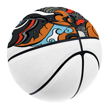 Japanese Elemental Tattoo Print Basketball