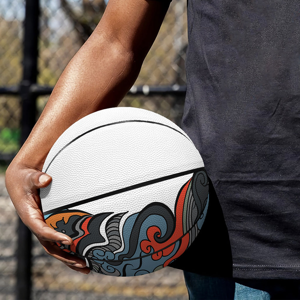 Japanese Elemental Tattoo Print Basketball