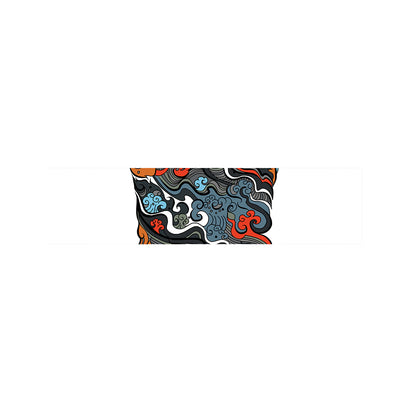 Japanese Elemental Tattoo Print Bed Runner