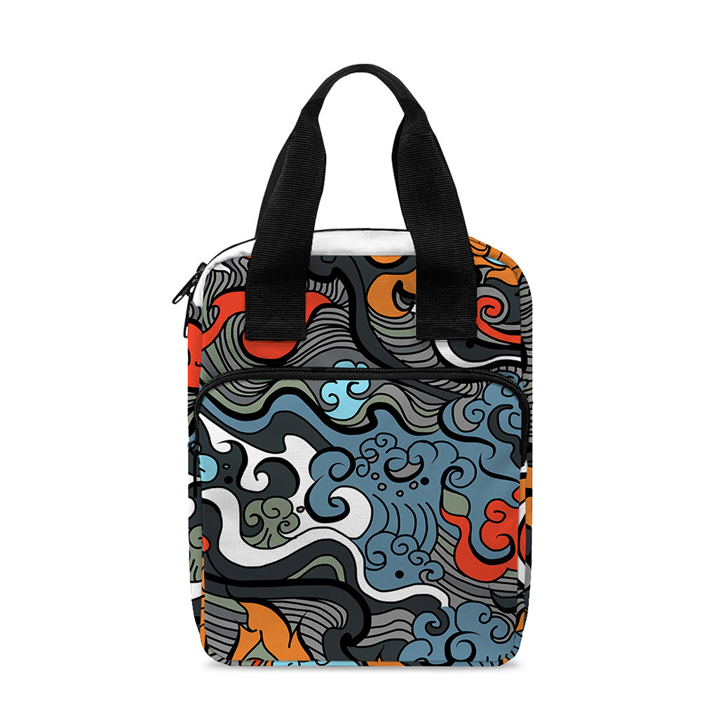 Japanese Elemental Tattoo Print Bible Tote Bag