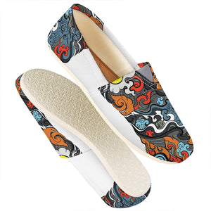 Japanese Elemental Tattoo Print Casual Shoes