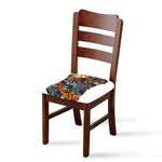 Japanese Elemental Tattoo Print Chair Cushion Cover