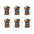 Japanese Elemental Tattoo Print Coaster Set