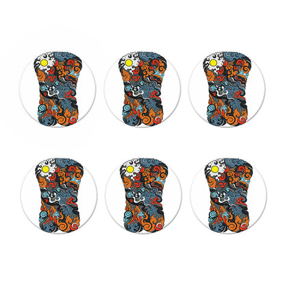 Japanese Elemental Tattoo Print Coaster Set