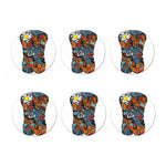 Japanese Elemental Tattoo Print Coaster Set