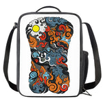 Japanese Elemental Tattoo Print Crossbody Lunch Bag