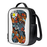 Japanese Elemental Tattoo Print Crossbody Lunch Bag