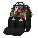 Japanese Elemental Tattoo Print Diaper Bag