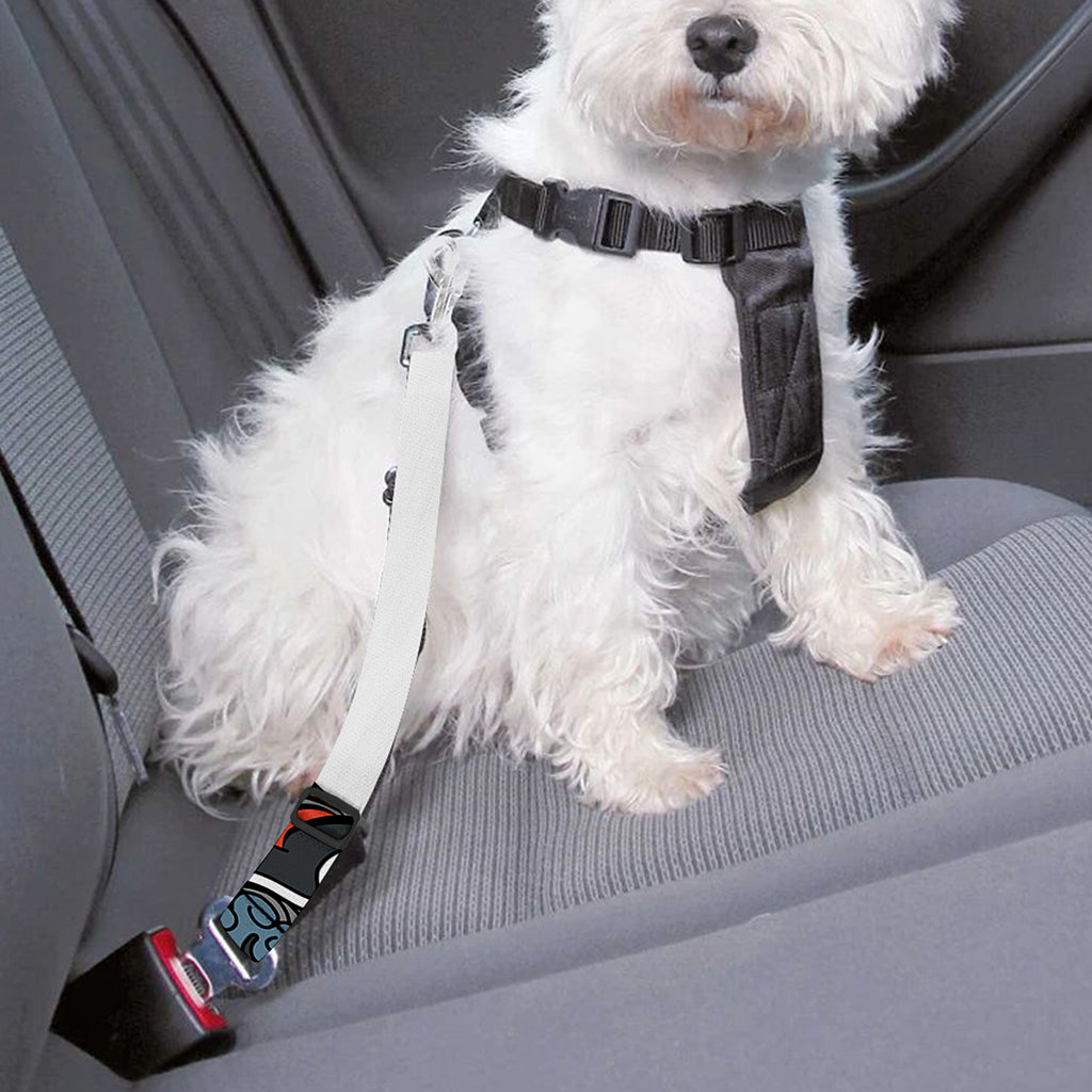 Japanese Elemental Tattoo Print Dog Seat Belt