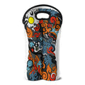 Japanese Elemental Tattoo Print Double Neoprene Wine Tote