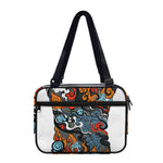 Japanese Elemental Tattoo Print Double Strap Bible Bag