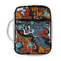 Japanese Elemental Tattoo Print Front Pocket Bible Bag