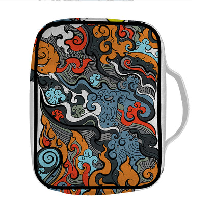 Japanese Elemental Tattoo Print Front Pocket Bible Bag