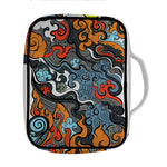Japanese Elemental Tattoo Print Front Pocket Bible Bag