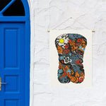 Japanese Elemental Tattoo Print Garden Flag