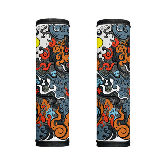 Japanese Elemental Tattoo Print Handle Covers
