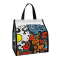 Japanese Elemental Tattoo Print Insulated Lunch Tote