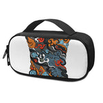 Japanese Elemental Tattoo Print Insulin Cooler Travel Case